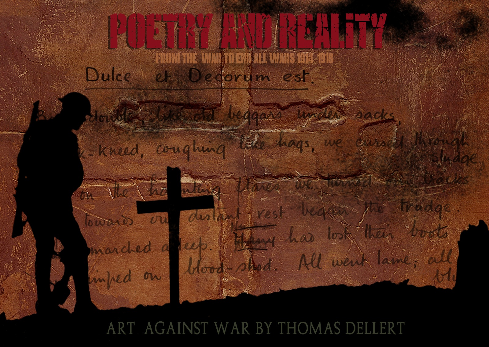 Long Book Cover. poetry and reality of ww 1 